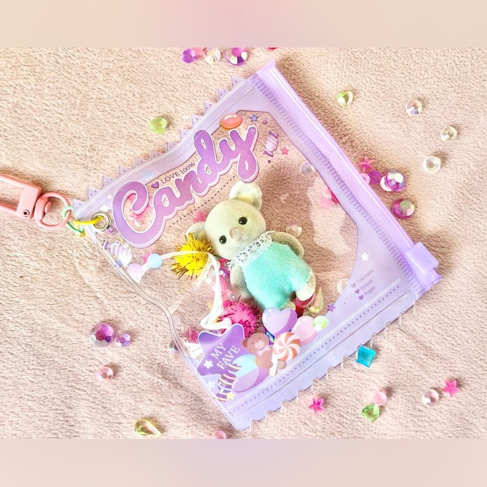 Candy Calico Critters Mini Pouch Keychains - Picture 3 of 7